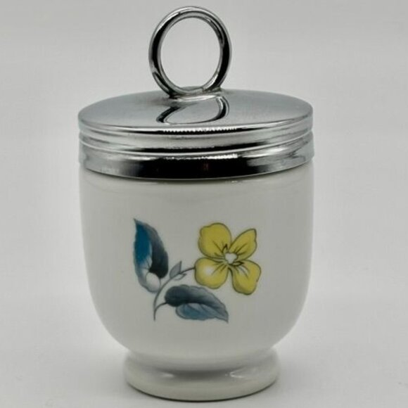 Vintage Royal Worcester Egg Coddler Single Size in the Woodland Pattern 3.5 Inch - Picture 2 of 6